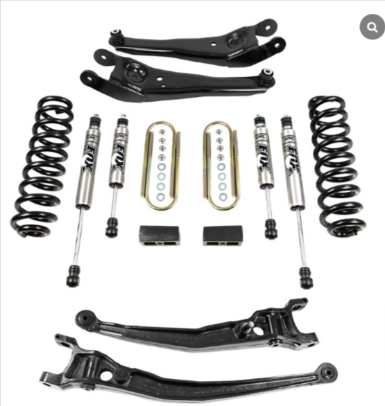 Econoline 3’’ Suspension Lift Kit - Modified Radius Arms | Fox Performance Shocks -for 1992-2007 | 2008-2025 Ford Econoline
